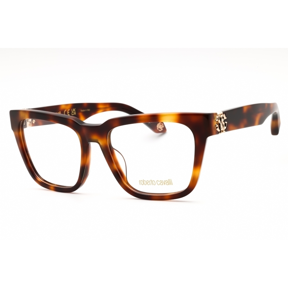 Roberto Cavalli VRC026M Eyeglasses Havana Acetate Rectangular
